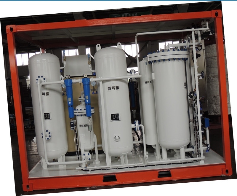 container loại máy phát điện PSA nitơ cho dầu khí bể áp lực và đường ống tăng